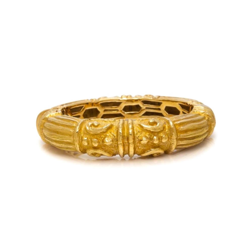 Designer Katy Briscoe 18k Bangle “Column Collection” Bracelet MSRP $25,000+